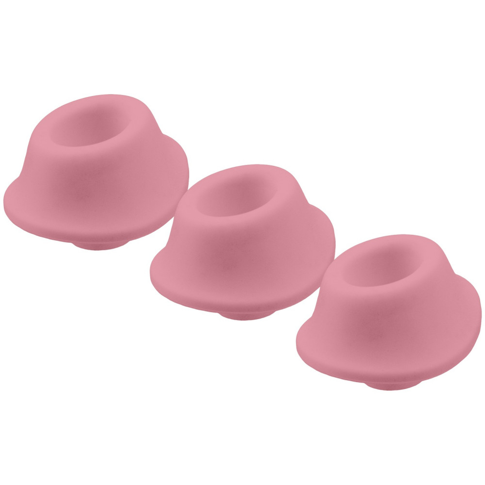 Вибраторы Womanizer - Комплект из 3 сменных насадок Womanizer типа A (для Premium, Classic, Liberty и Starlet 2) Rose M