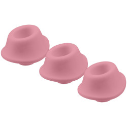 Комплект из 3 сменных насадок Womanizer типа A (для Premium, Classic, Liberty и Starlet 2) Rose M
