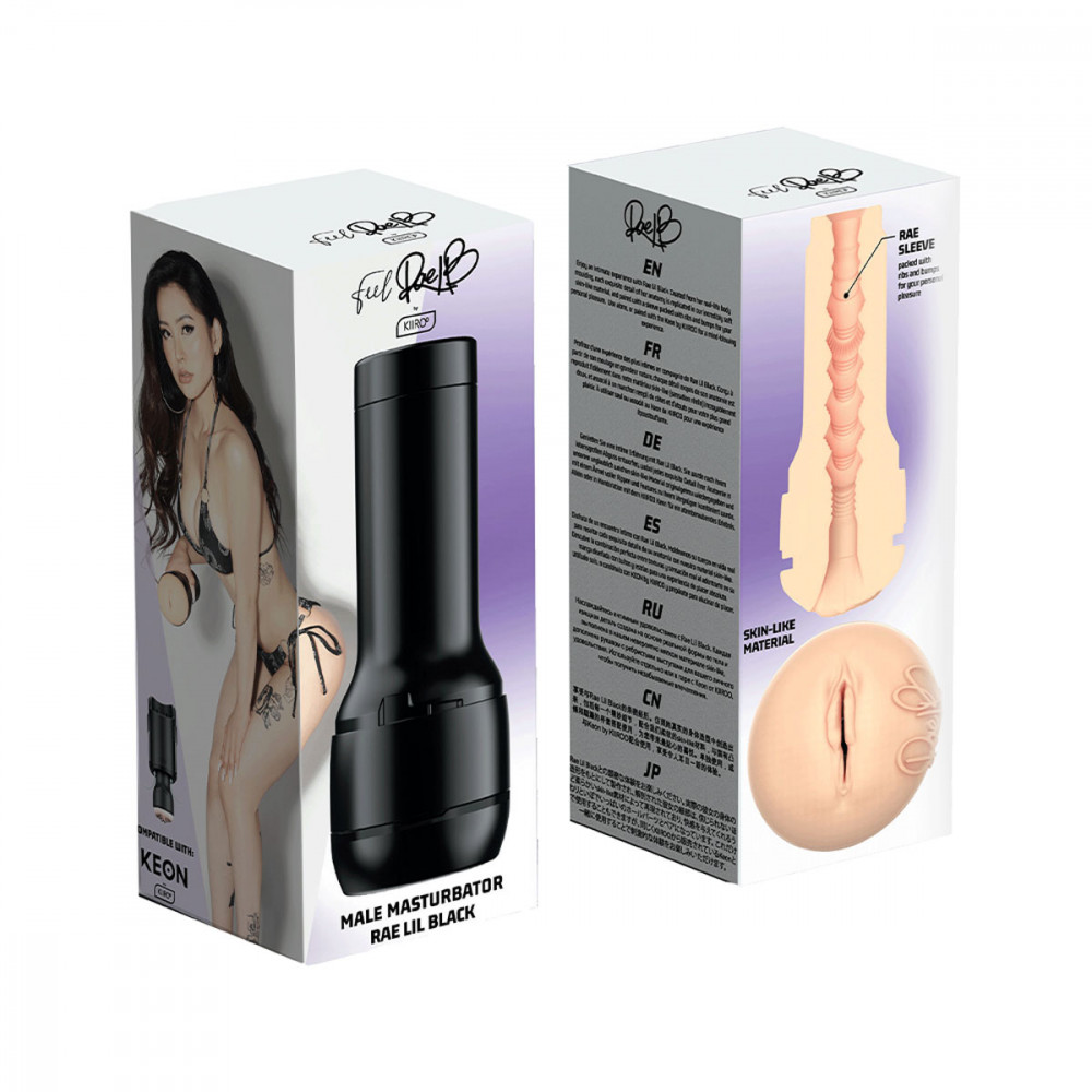 Мастурбатор - Мастурбатор вагина Kiiroo Feel Rae Lil Black из киберкожи 5