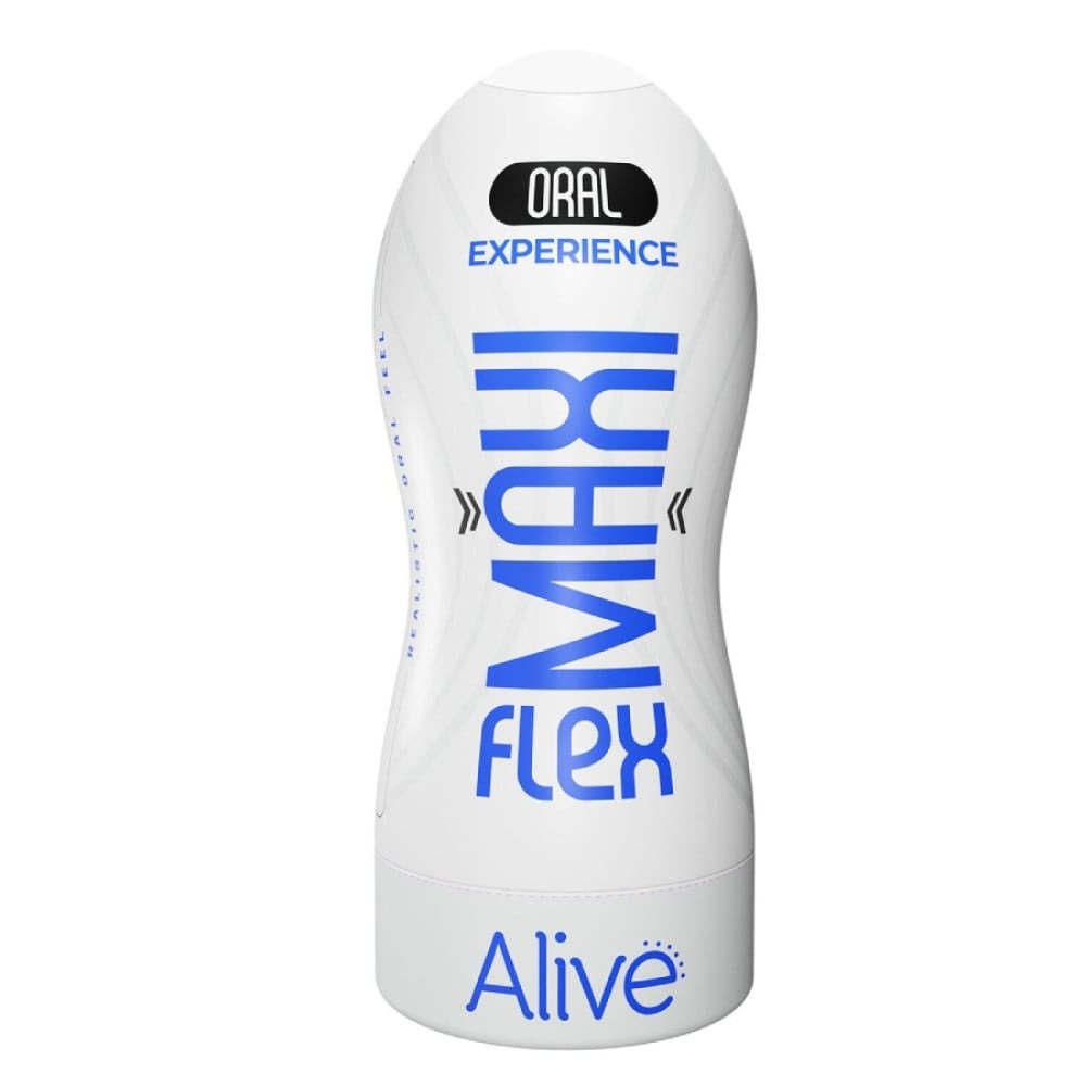 Секс игрушки - Мастурбатор в виде рта Alive Maxi Flex в белой колбе