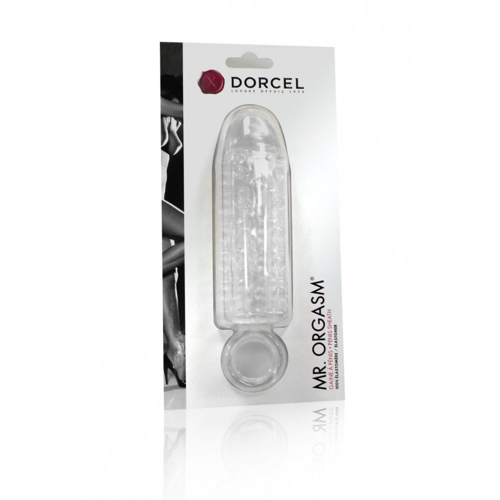 Насадки на член - Насадка на член Dorcel Mr. Orgasm с кольцом для мошонки, ультрастимулирующий рельеф 2