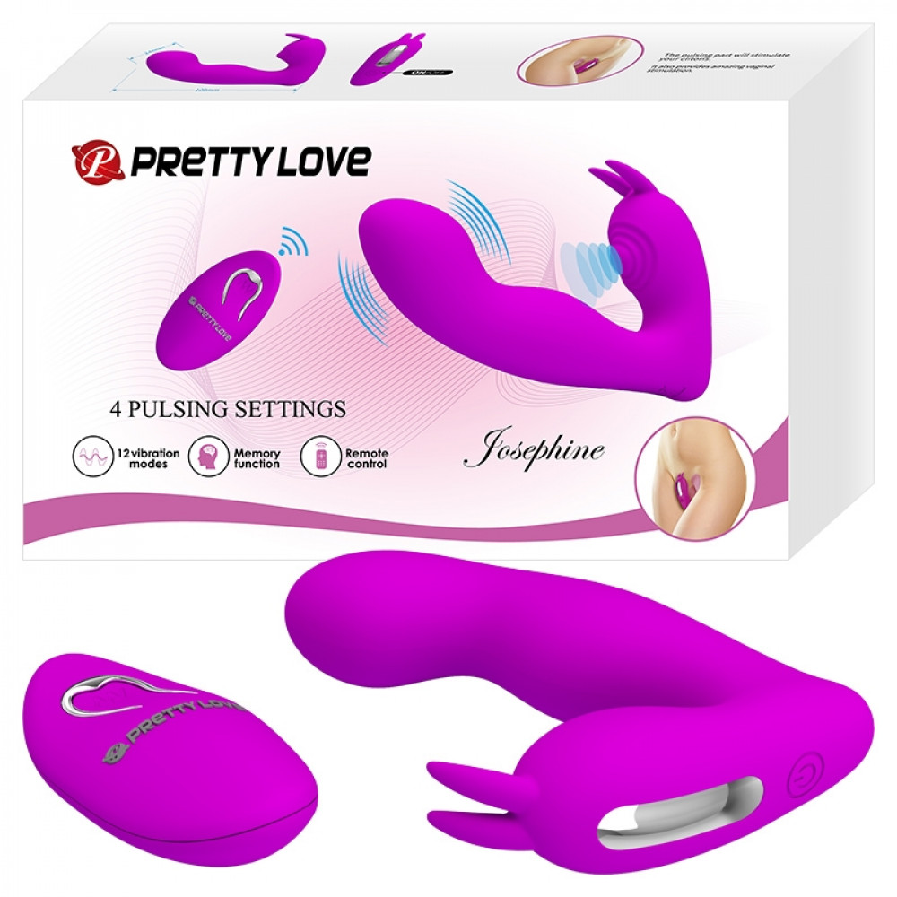 Вибратор - Мультифункциональный вибростимулятор на пульте управления Pretty Love Josephine Violet, BI-014843W