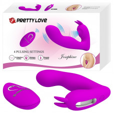 Мультифункциональный вибростимулятор на пульте управления Pretty Love Josephine Violet, BI-014843W