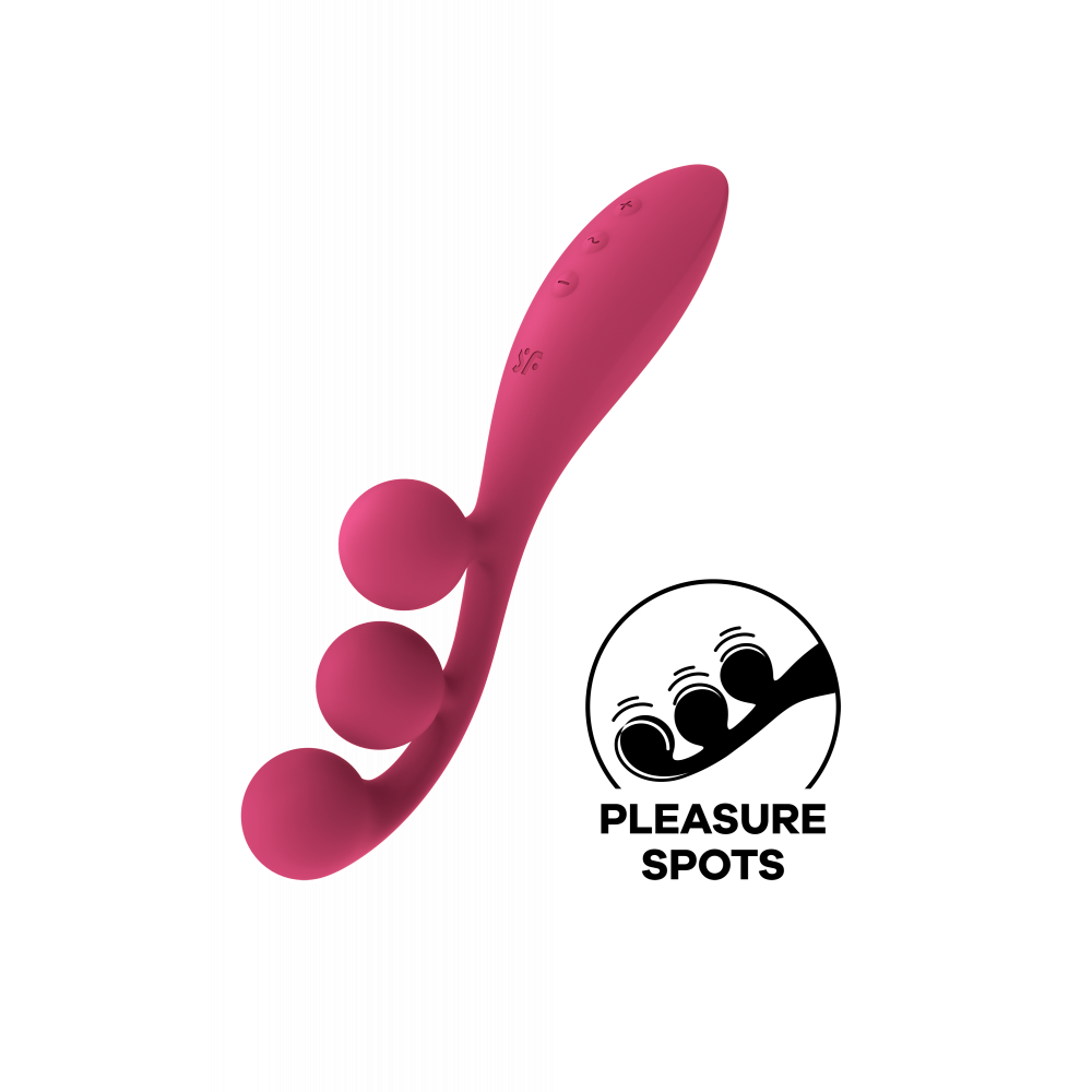 Вибратор - Мультивибратор SATISFYER TRI BALL 1 RED 4