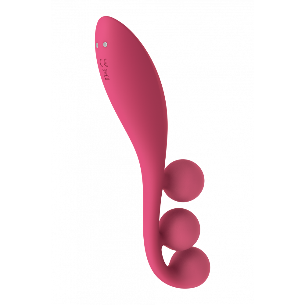 Вибратор - Мультивибратор SATISFYER TRI BALL 1 RED 1