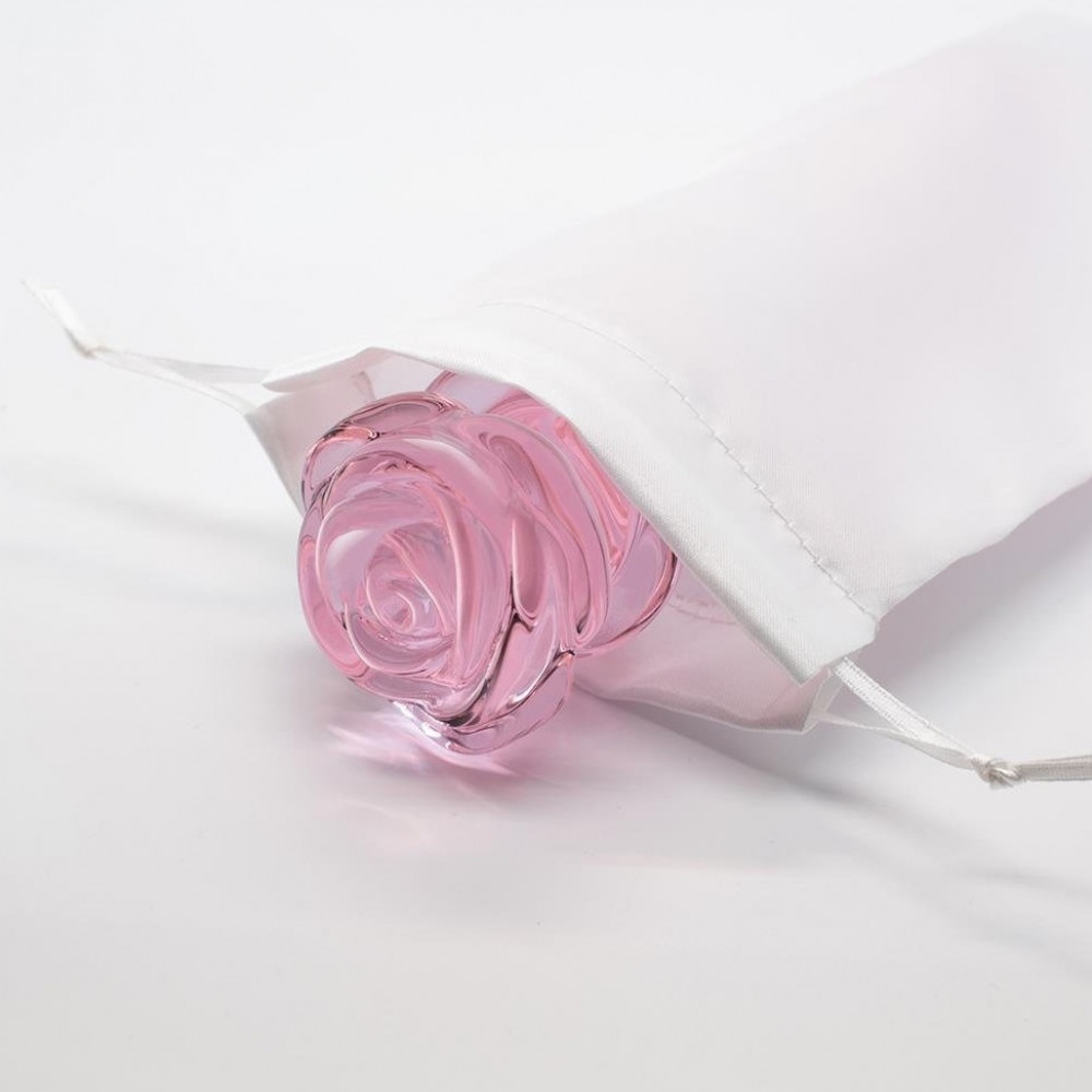 Секс игрушки - Набор анальных пробок DreamToys Glaze Glass Rosebud стеклянный, розовый, 3 шт. 2