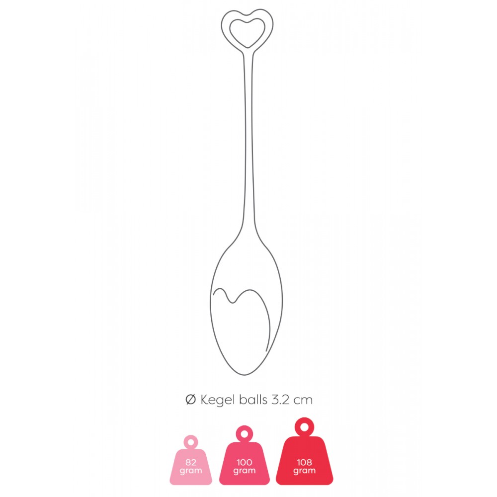 Вагинальные шарики - Набор вагинальных шариков Mae B Pelvic Floor Exercise Kegel Balls - Red 2