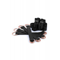 Система фиксации к кровати NS Novelties BONDAGE COUTURE TIE DOWN STRAPS BLACK