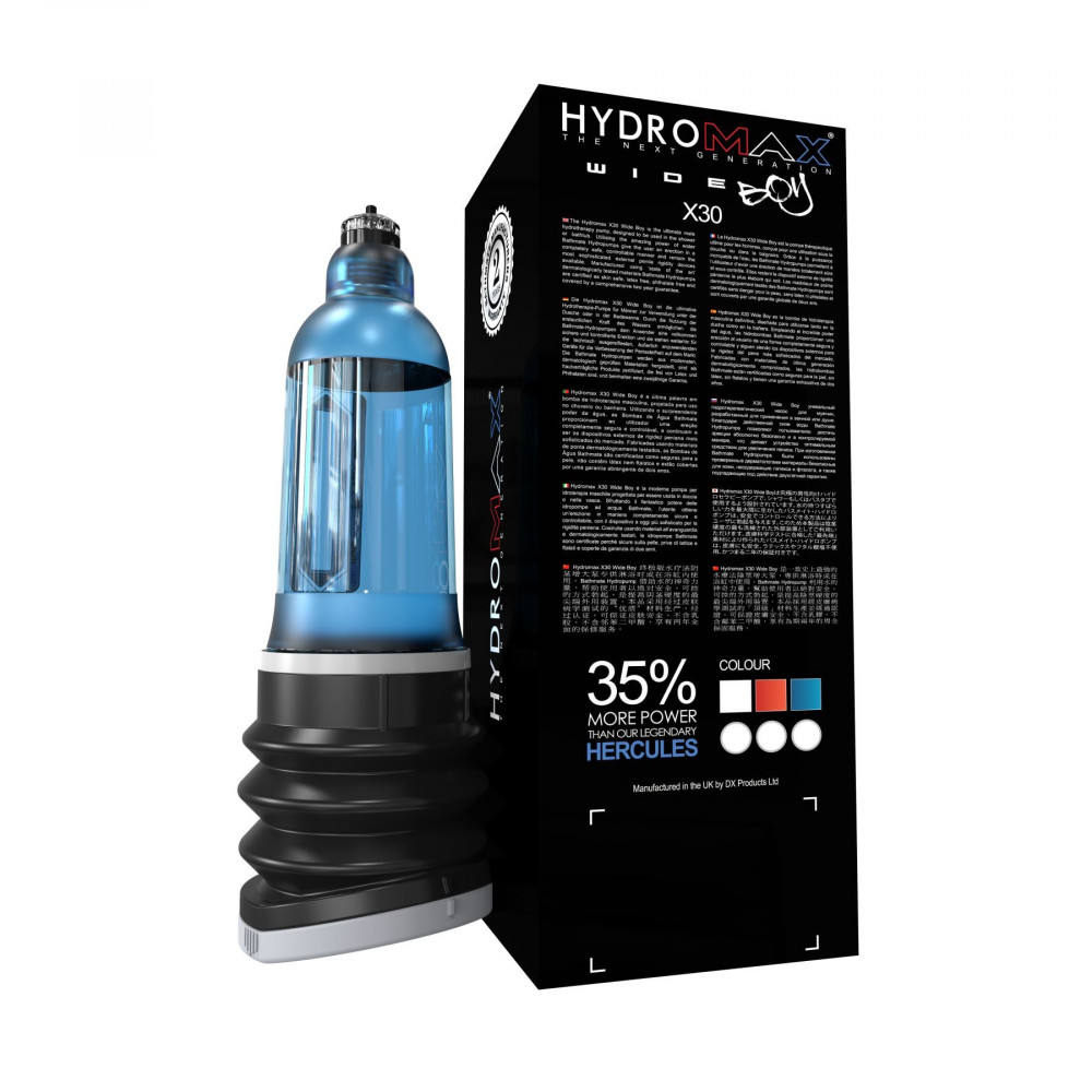 Гидропомпы - Гидропомпа Bathmate Hydromax 7 WideBoy Blue (X30) для члена длиной от 12,5 до 18 см, диам. до 5,5 см 3