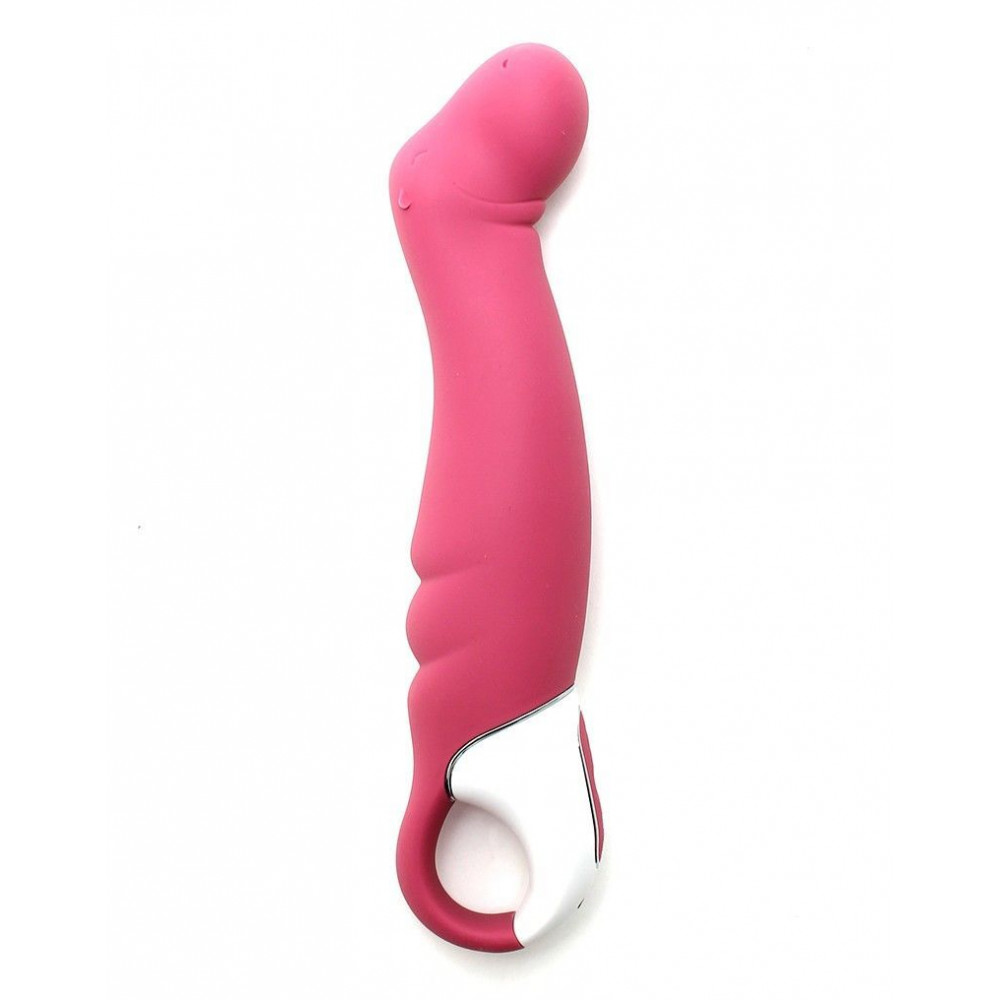 Стимулятор точки G - Мощный вибратор Satisfyer Vibes Petting Hippo с гибким стволом, литой силикон, 12 режимов работы 4