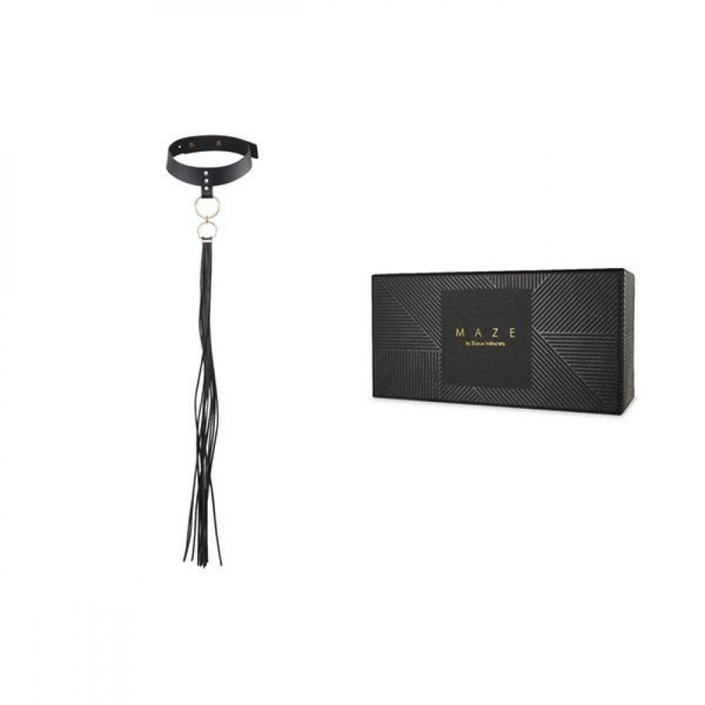 Чокеры, портупеи - Чокер Bijoux Indiscrets MAZE - Tassel Chocker Black 7