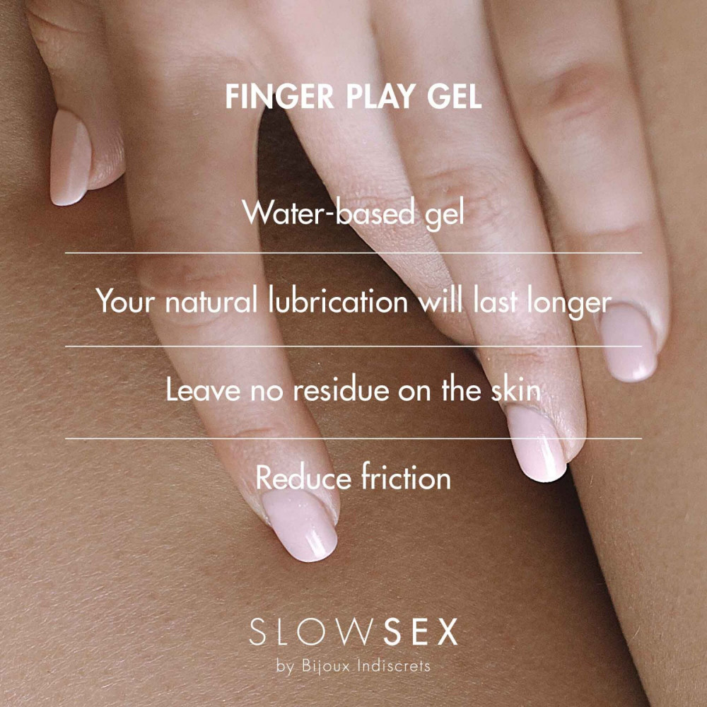 Смазка на водной основе - Гель-смазка для мастурбации Bijoux Indiscrets SLOW SEX - Finger play gel 2