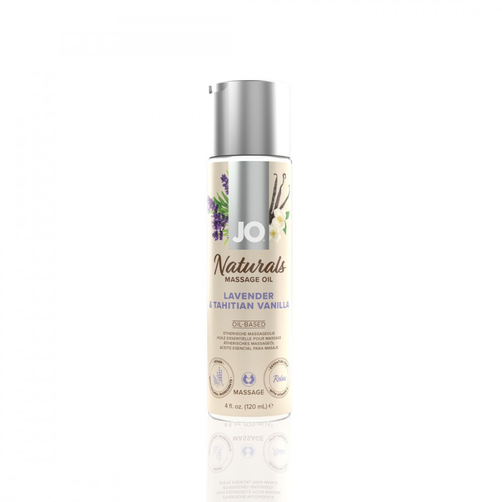 Массажные масла - Массажное масло System JO – Naturals Massage Oil – Lavender & Vanilla с натуральными эфирными маслам