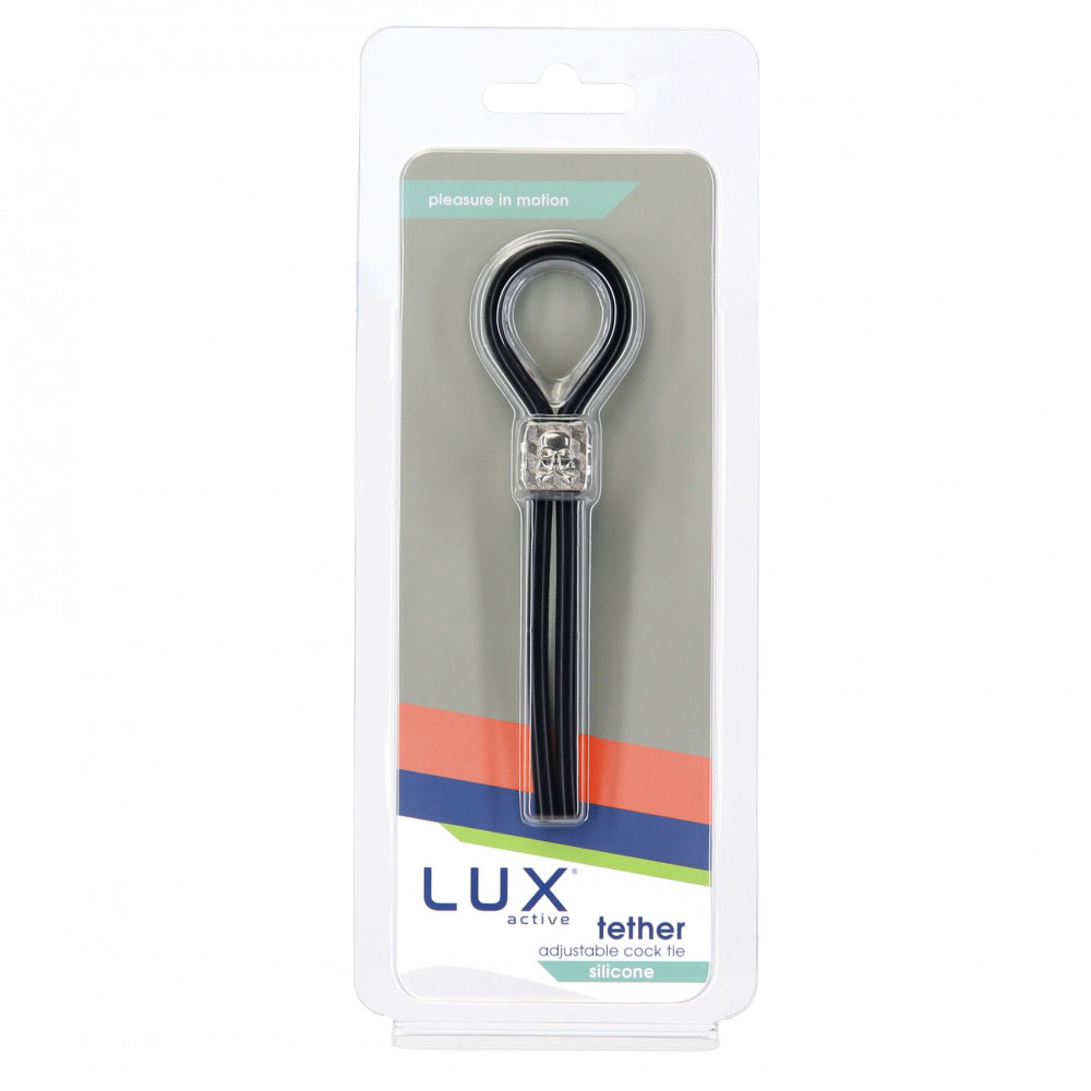 Эрекционное кольцо - Эрекционное кольцо-лассо LUX Active Tether Adjustable Silicone Cock Tie, регулируемое 2