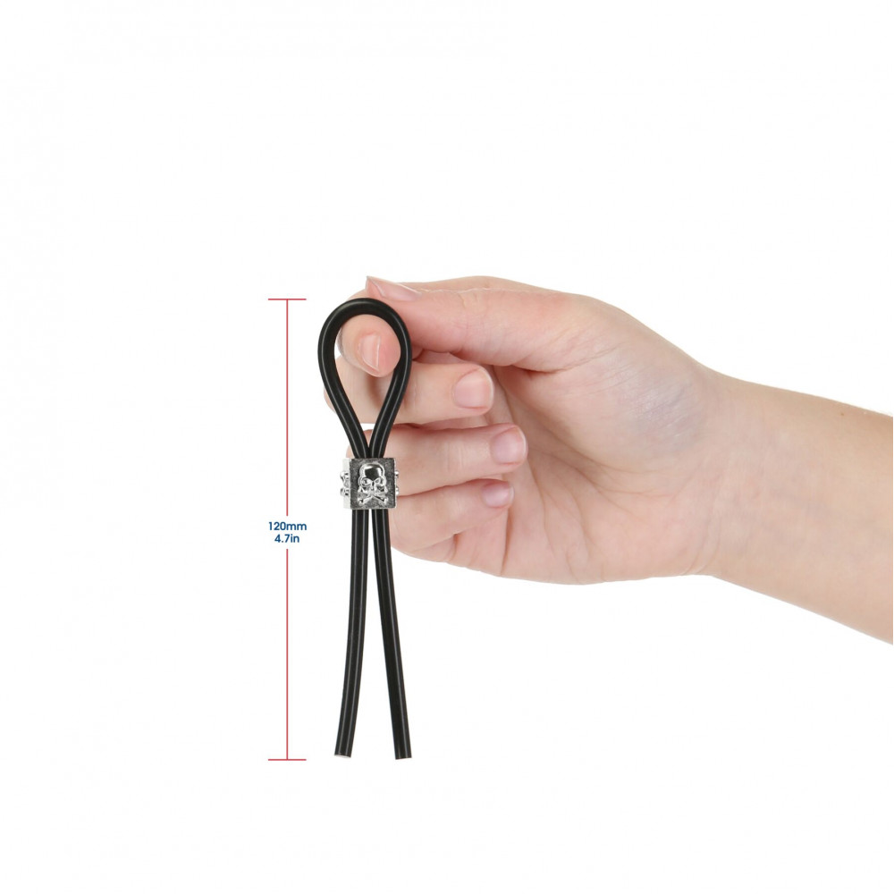 Эрекционное кольцо - Эрекционное кольцо-лассо LUX Active Tether Adjustable Silicone Cock Tie, регулируемое 6