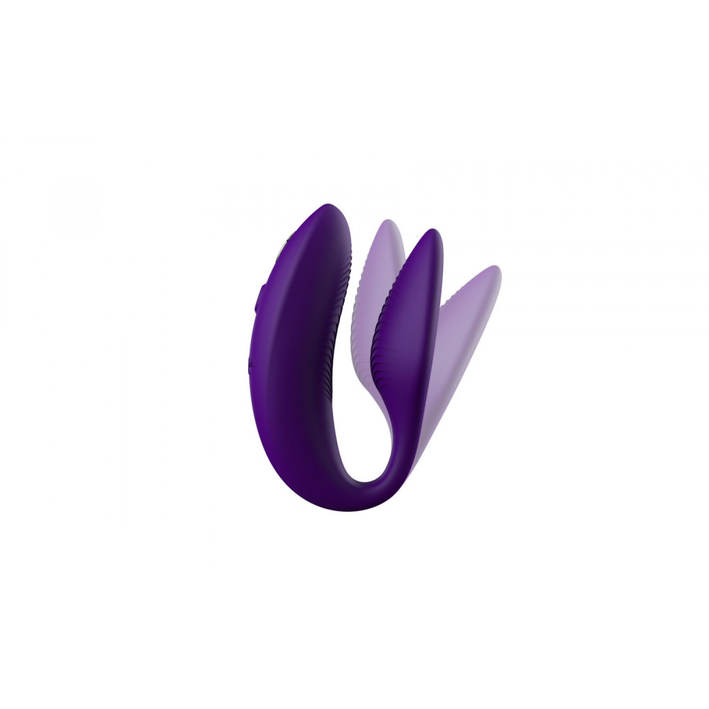Вибраторы для пар - Смарт-вибратор для пар We-Vibe Sync 2 Purple, 10 виброрежимов, пульт ДУ 10