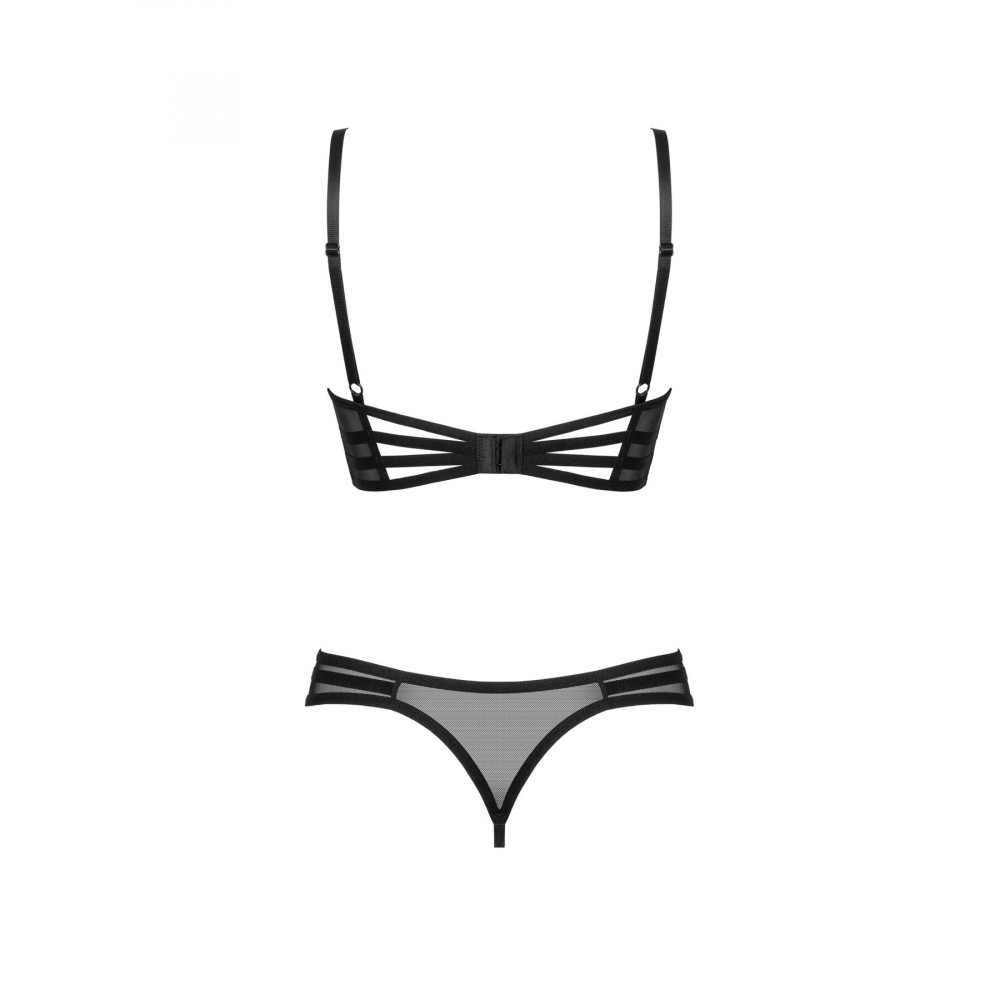 Эротические комплекты - Комплект Obsessive Roxelia 2-pcs crotchless set XL/2XL 4