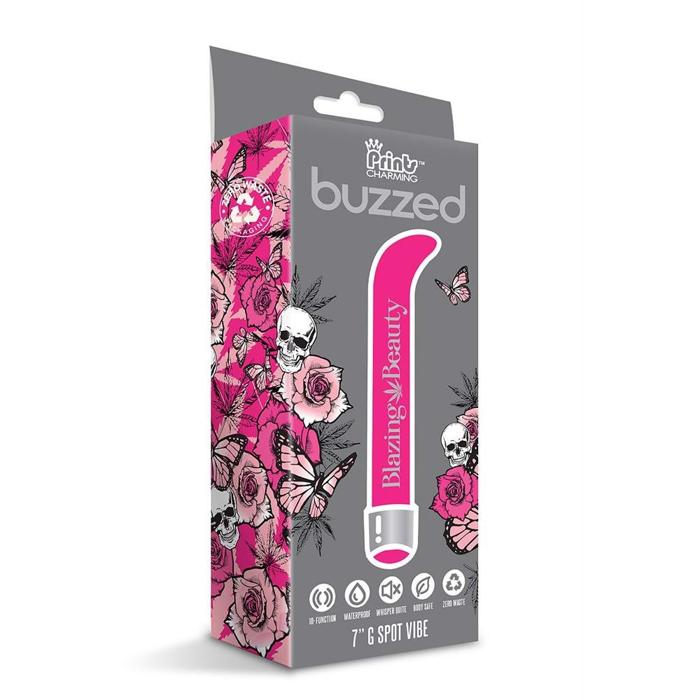 Секс игрушки - Вибратор Buzzed G-spot Vibe, ярко розовый, 17,7 см 1