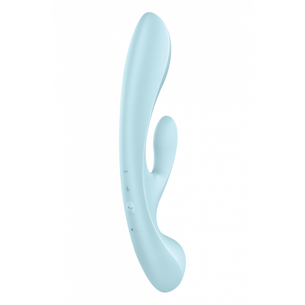 Вибратор - Вибоатор кролик SATISFYER TRIPLE OH LIGHT BLUE 4