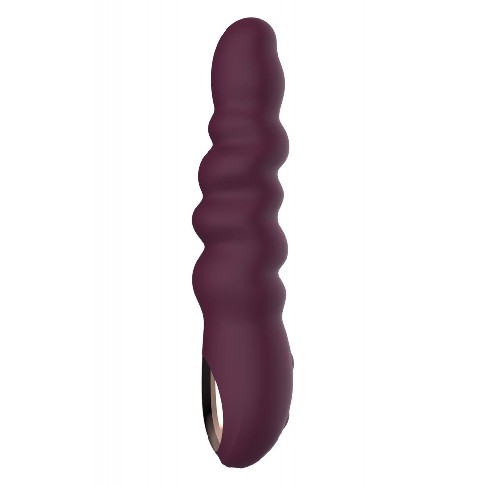 Секс игрушки - Вибратор классический рельефный Dream Toys ESSENTIALS Ripped Power Vibe, фиолетовый 1