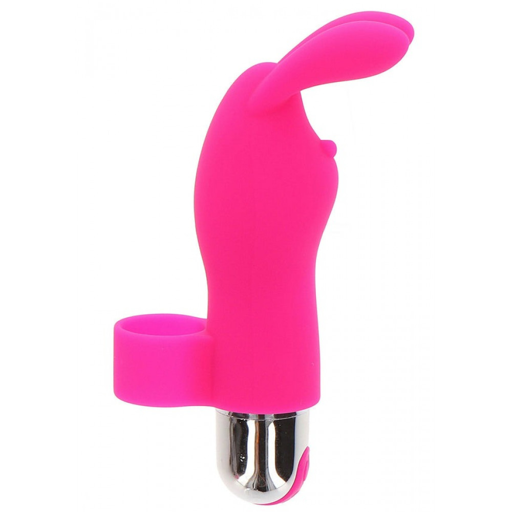 Секс игрушки - Вибратор на палец для клитора в виде кролика Toy Joy Bunny Pleaser Rechargeable розовый