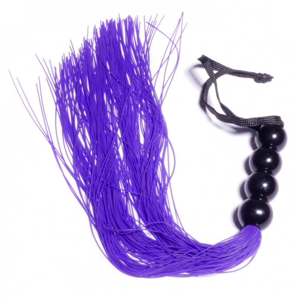 Электростимуляторы - Силиконовый флогер ( длина 37 см ) Fetish Boss Series - Silicone Whip Purple 14
