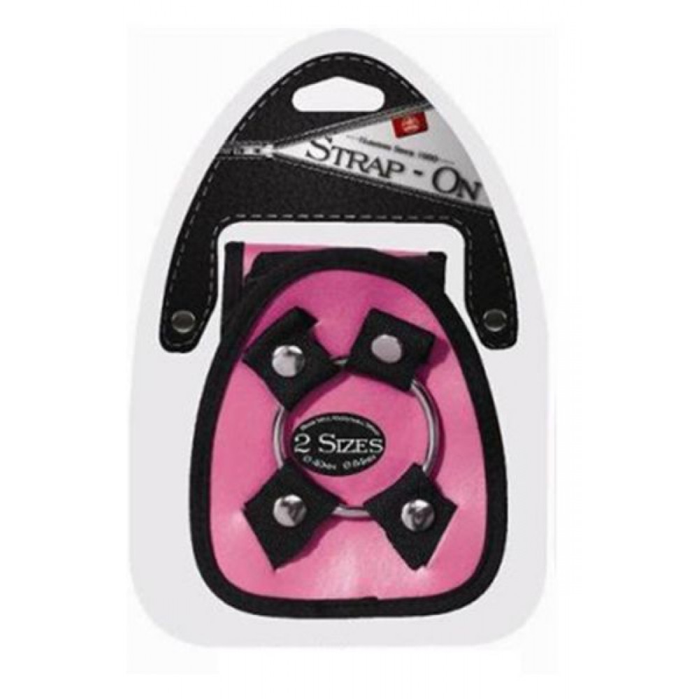 Секс игрушки - Трусики HARNESS с кольцами STRAP ON HARNESS PINK 1