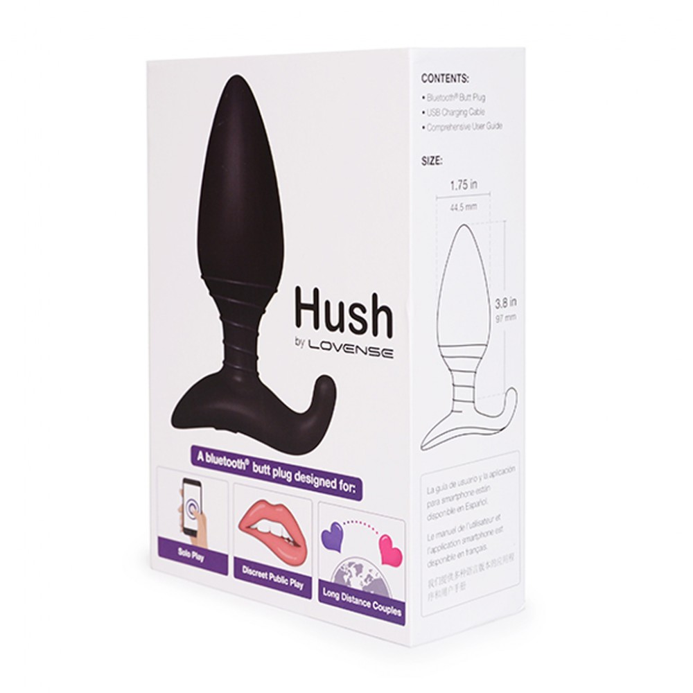 Анальные вибраторы - Анальна пробка в вибрацией и управление телефоном Lovense Hush (L) 5