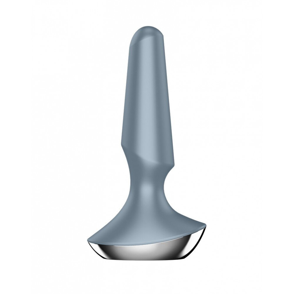 Анальные пробки с вибрацией - Анальная смарт-вибропробка Satisfyer Plug-ilicious 2 Ice Blue 1
