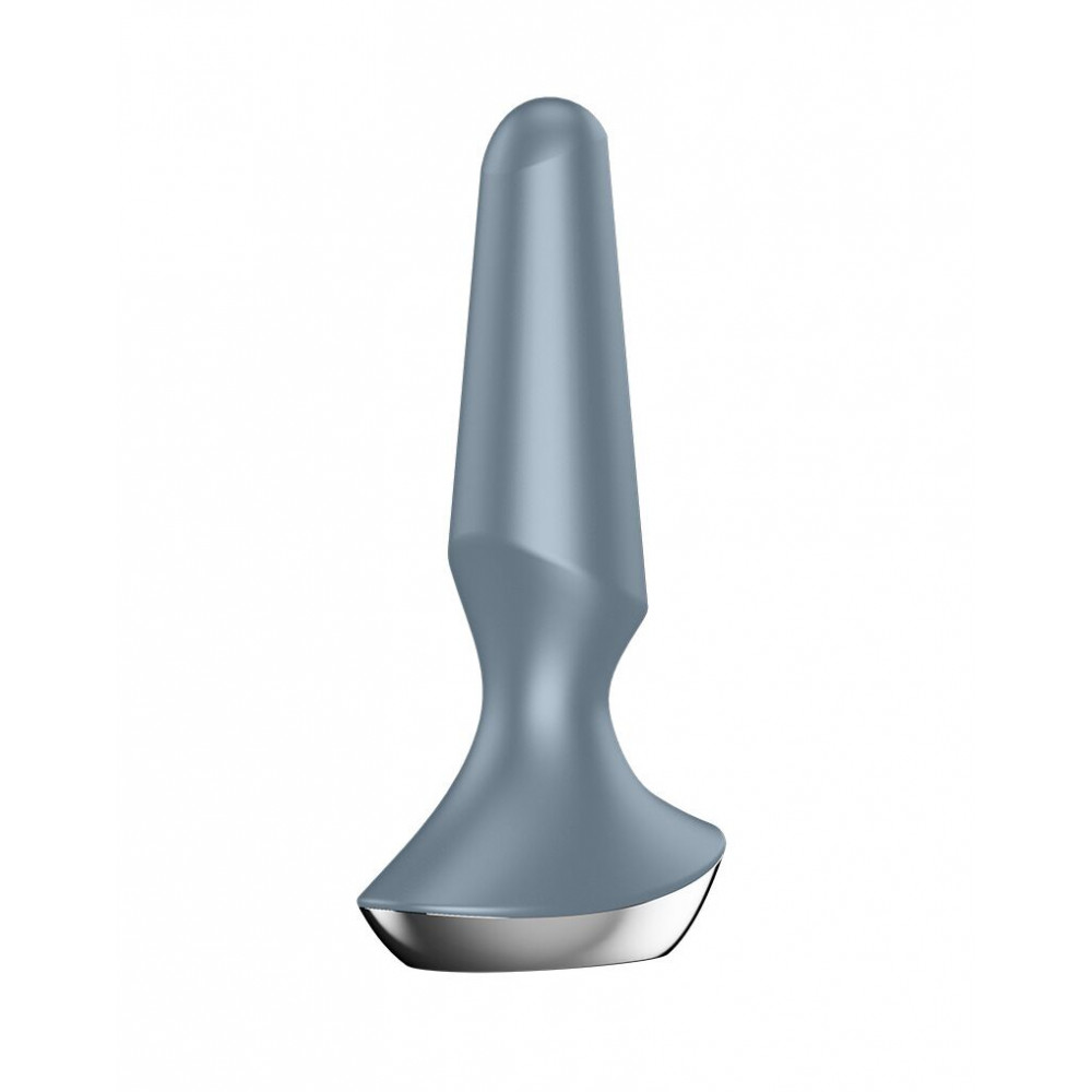 Анальные пробки с вибрацией - Анальная смарт-вибропробка Satisfyer Plug-ilicious 2 Ice Blue 4