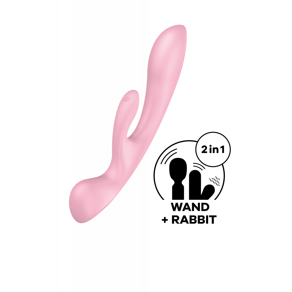 Вибратор - Двойной вибратор кролик SATISFYER TRIPLE OH PINK 1
