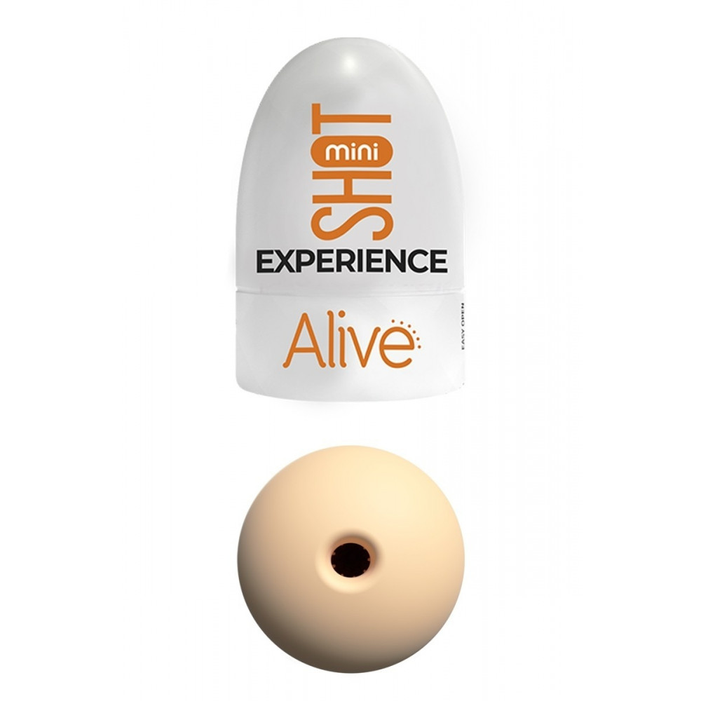 Секс игрушки - Карманный мастурбатор Alive Mini Shot Experience бежевый