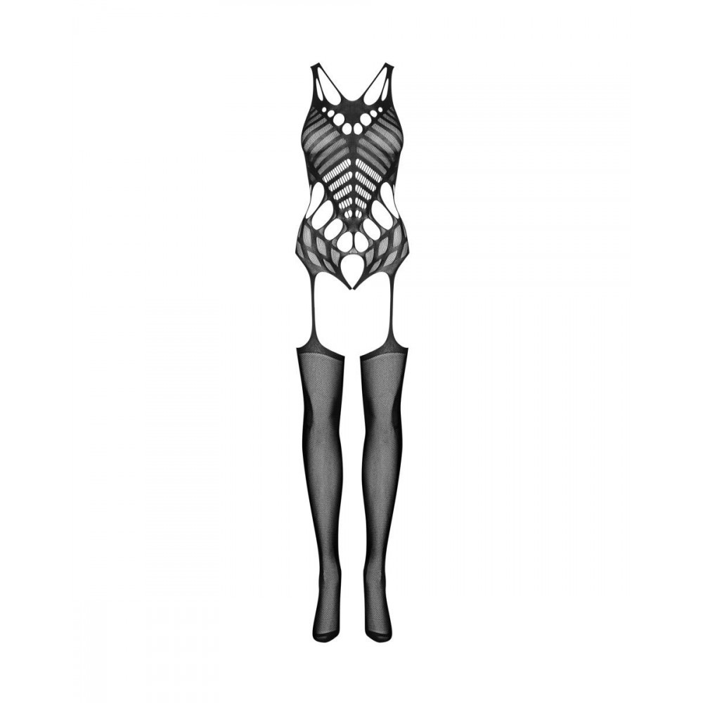Эротическое белье - Комбинезон сетка Obsessive Bodystocking G139, черный, One Size 3