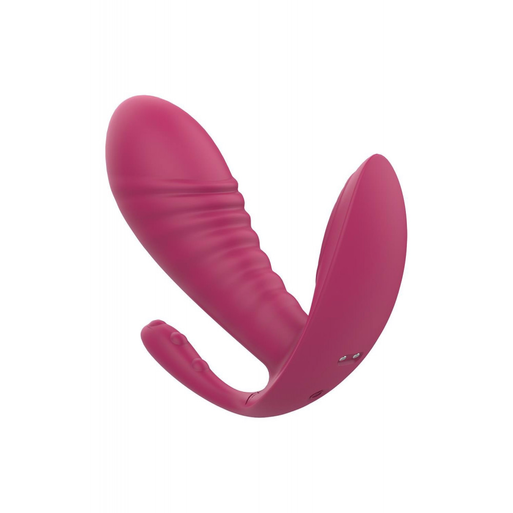 Секс игрушки - Массажер-вибратор рельефный Dream Toys Essentials с тройной стимуляцией, красный 1