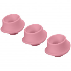 Сменные насадки Womanizer Premium Eco (3 шт.), L, розовые