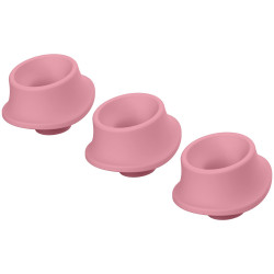 Сменные насадки Womanizer Premium Eco (3 шт.), L, розовые