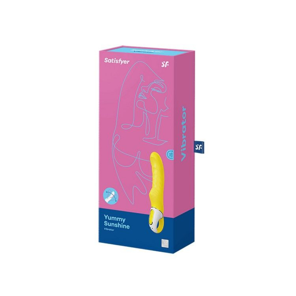 Вибратор - Мощный вибратор Satisfyer Vibes Yummy Sunshine с гибким стволом и стимулирующим рельефом, 12 режимов 1