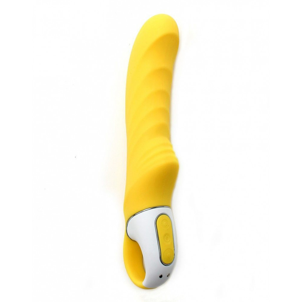 Вибратор - Мощный вибратор Satisfyer Vibes Yummy Sunshine с гибким стволом и стимулирующим рельефом, 12 режимов