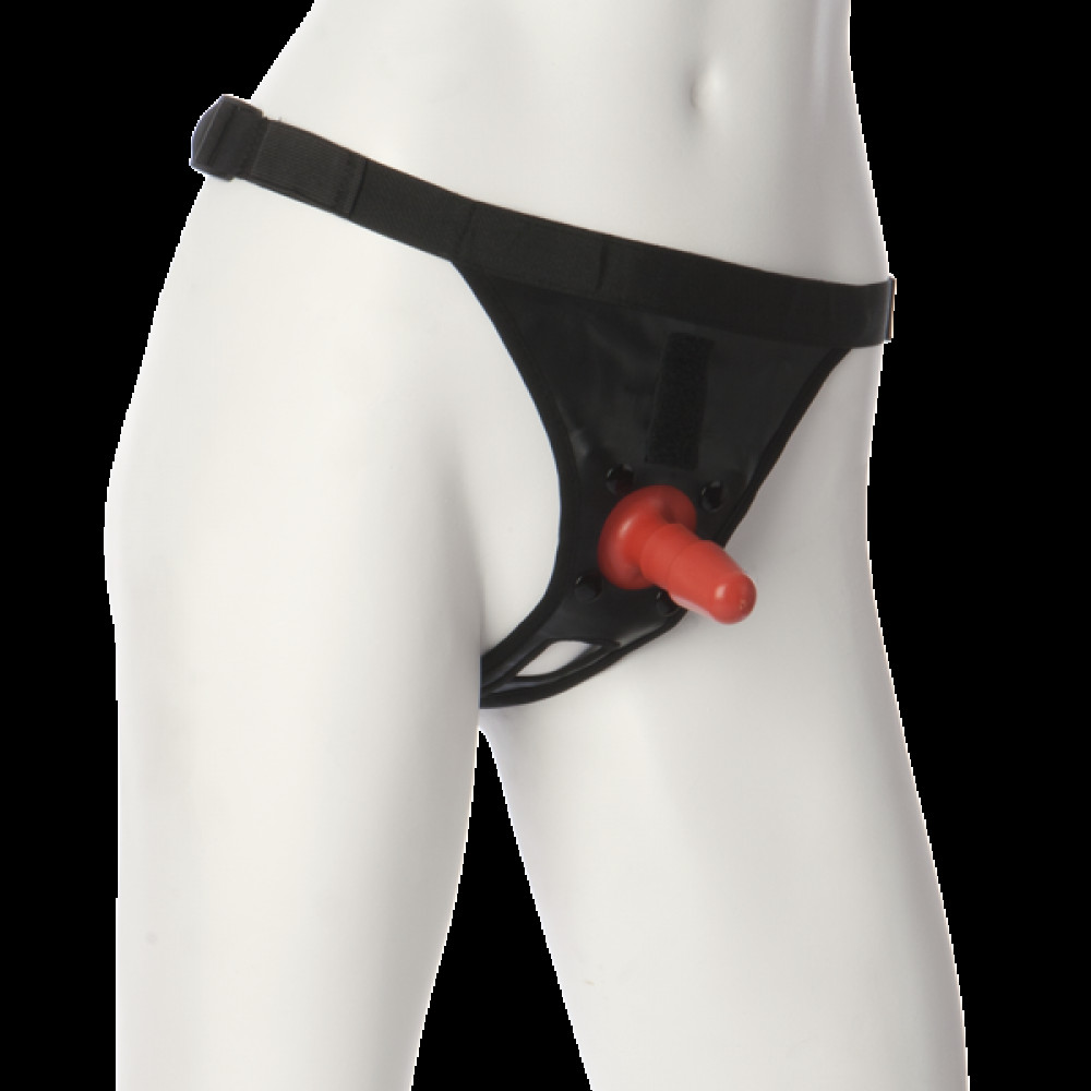 Трусики для страпонов - Трусики для страпона Doc Johnson Ultra Harness with Plug с креплением Vac-U-Lock, унисекс