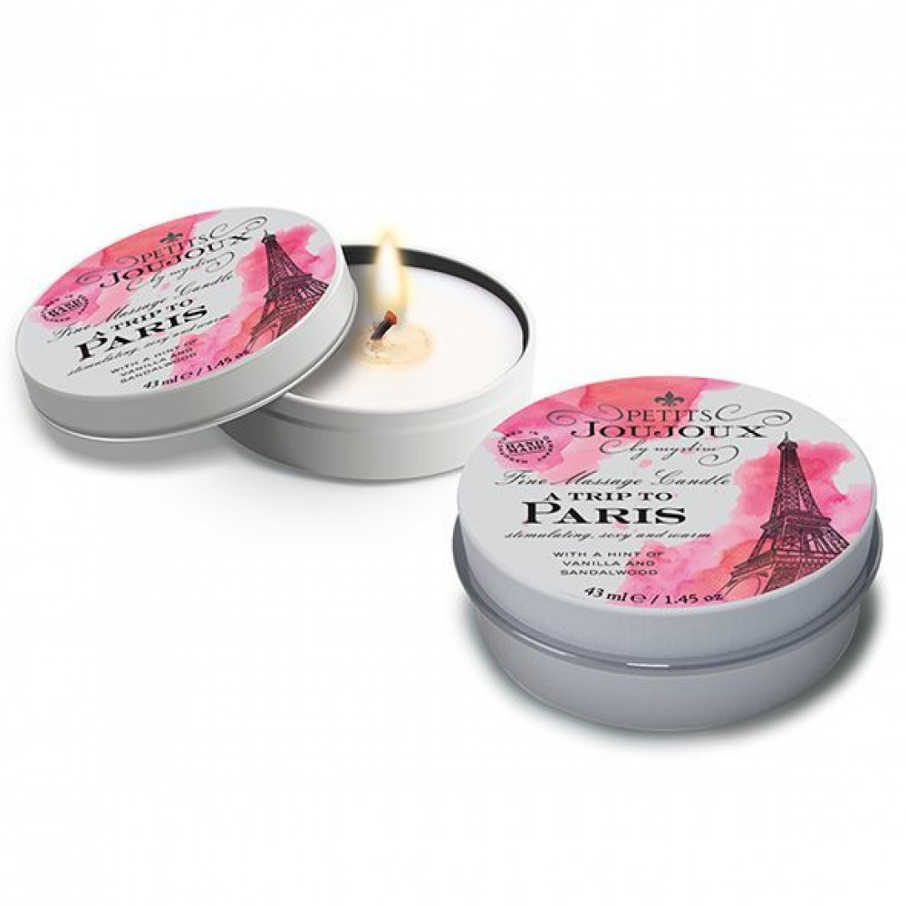 Массажные свечи - Массажная свечa Petits Joujoux - Paris - Vanilla and Sandalwood (43 мл) с афродизиаками 1
