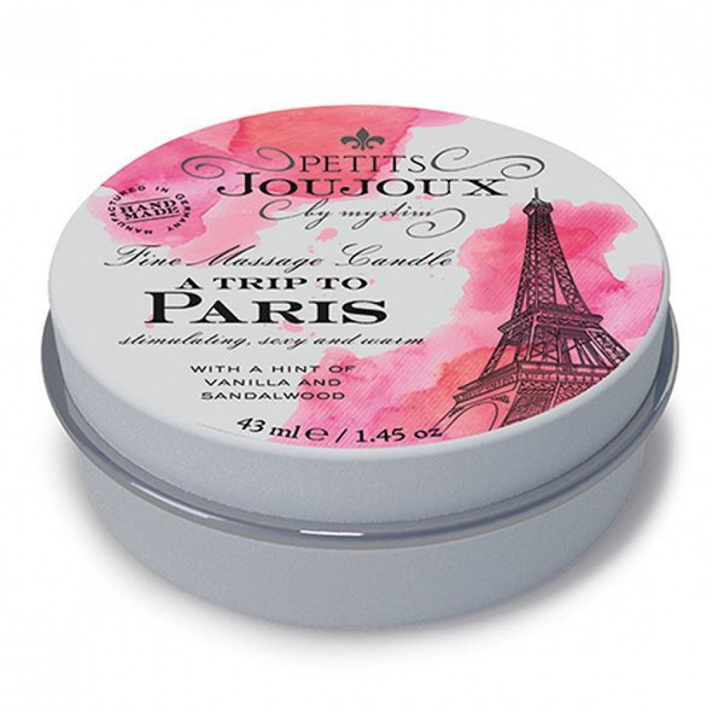 Массажные свечи - Массажная свечa Petits Joujoux - Paris - Vanilla and Sandalwood (43 мл) с афродизиаками