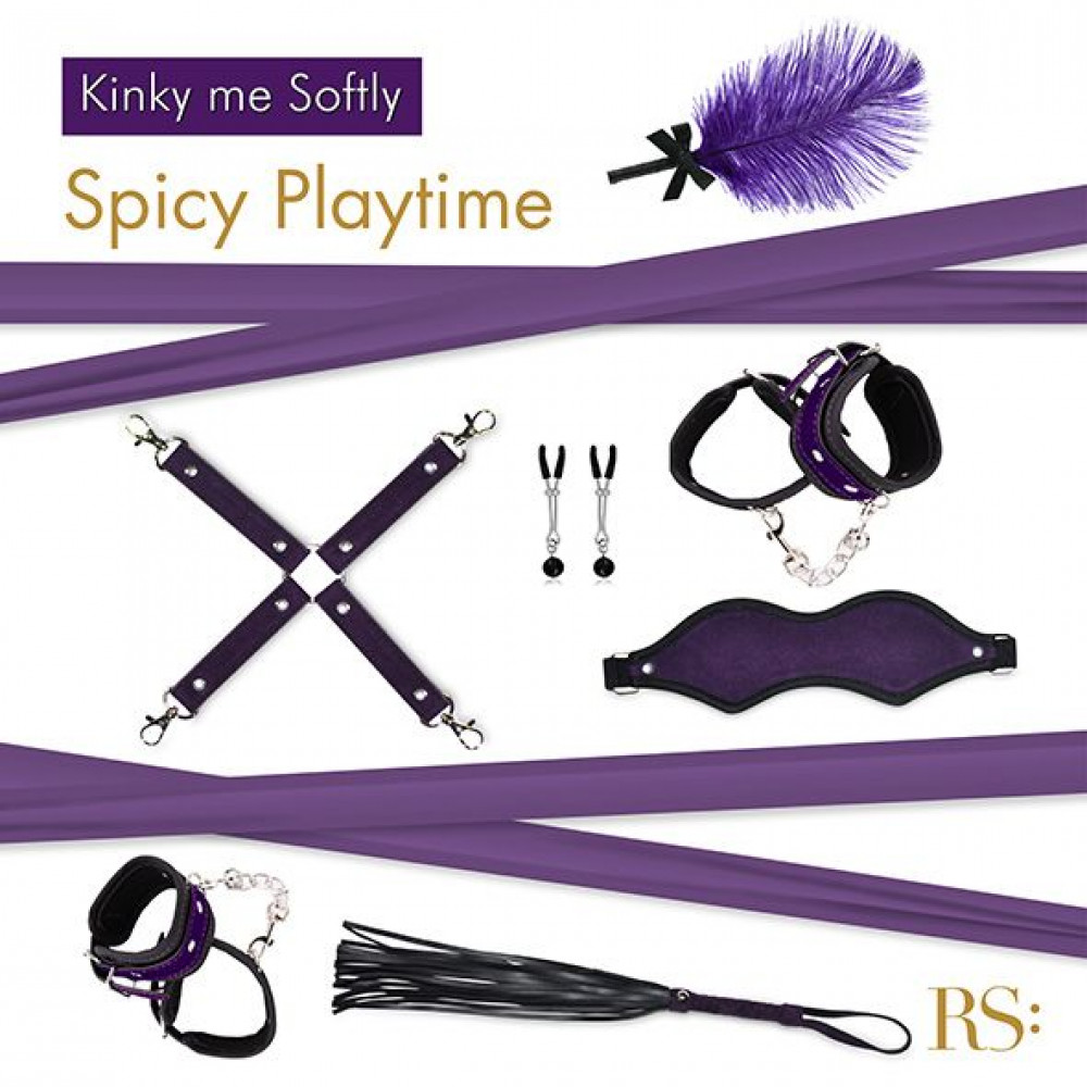 Наборы для БДСМ - Подарочный набор для BDSM RIANNE S - Kinky Me Softly Purple: 8 предметов для удовольствия 5