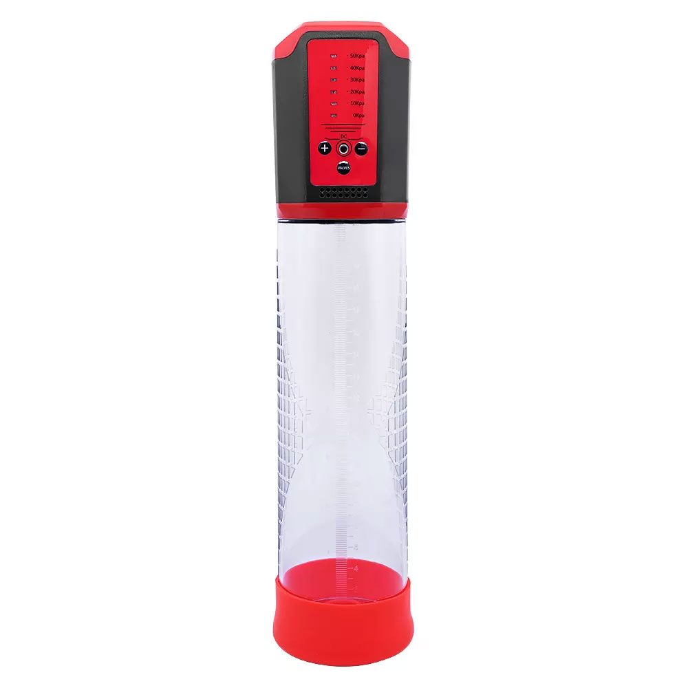 Вакуумная помпа на член - Автоматическая вакуумная помпа Men Powerup Passion Enlargement system Red, перезаряжаемая, 5 режимов