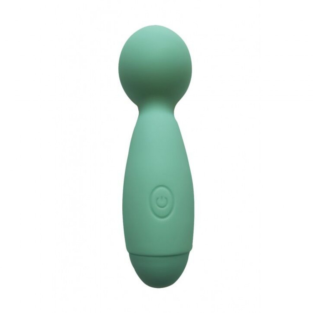 Вибромассажеры - Мини-вибромассажер Wooomy Smally Mini Wand Turquoise