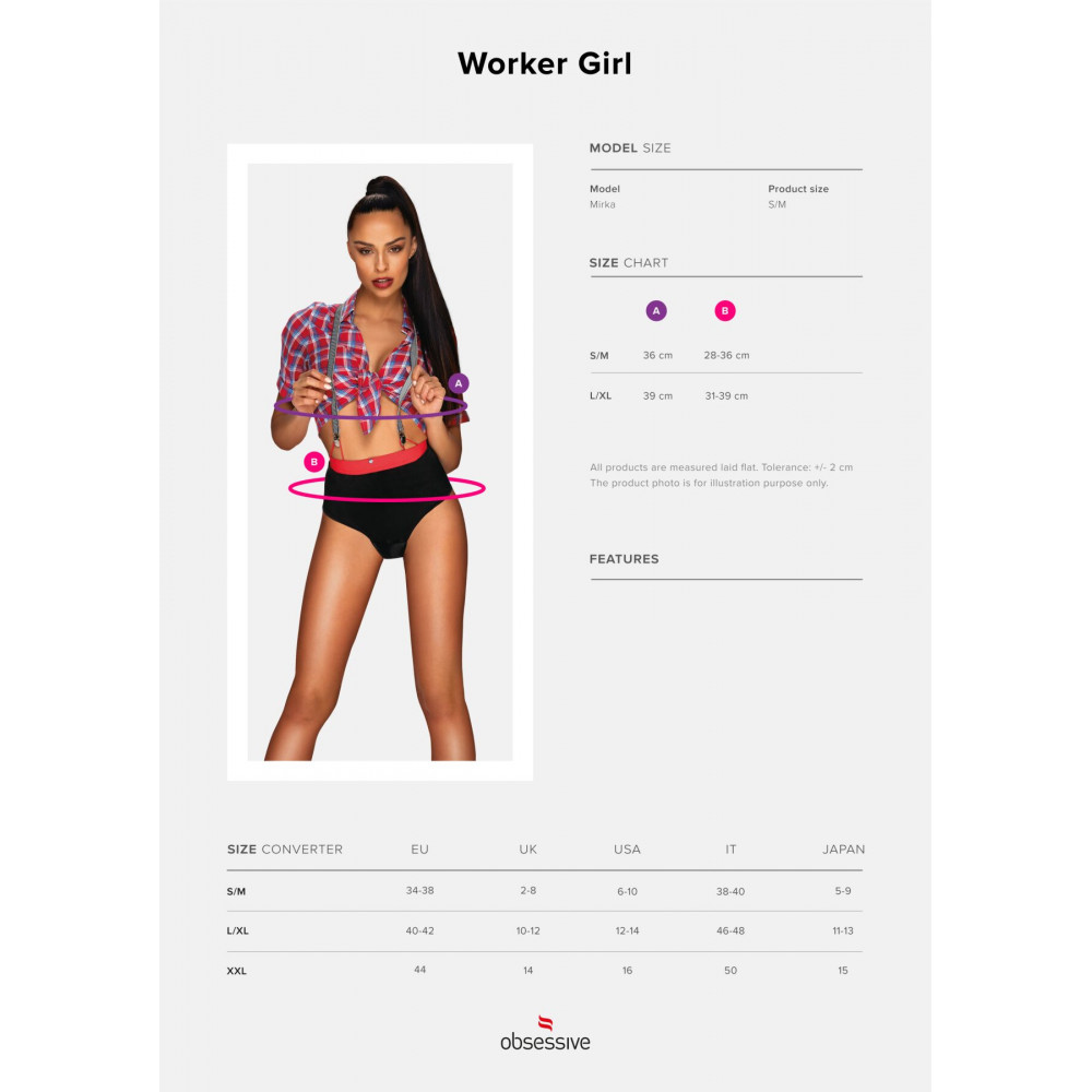 Эротические костюмы - Obsessive Worker Girl S/M 3