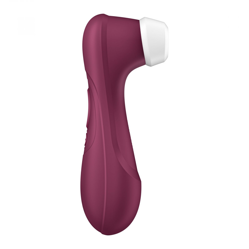 Вибраторы вакуумные - Вакуумный клиторальный стимулятор Satisfyer Pro 2 Generation 3 with Liquid Air Wine Red 4