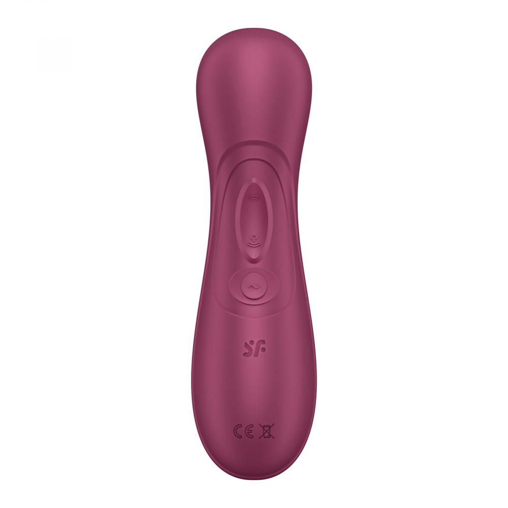 Вибраторы вакуумные - Вакуумный клиторальный стимулятор Satisfyer Pro 2 Generation 3 with Liquid Air Wine Red 2