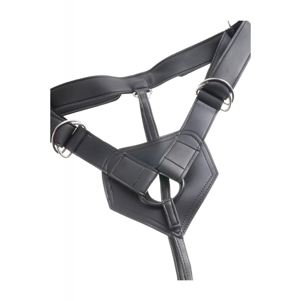 Секс игрушки - Страпон реалистичный Pipedream King Cock Strap-On с кольцевой крепью, на трусиках, бежевый 1