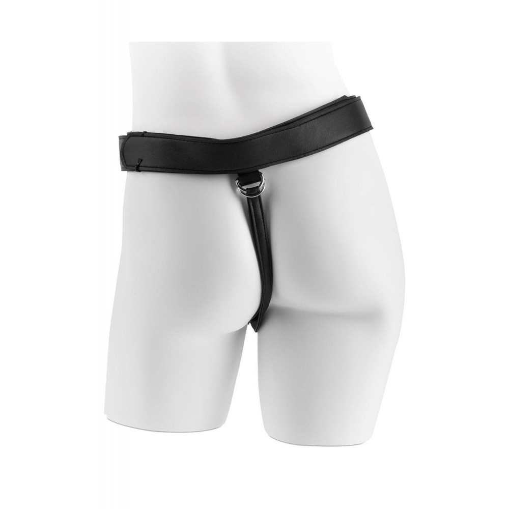 Секс игрушки - Страпон реалистичный Pipedream King Cock Strap-On с кольцевой крепью, на трусиках, бежевый 5
