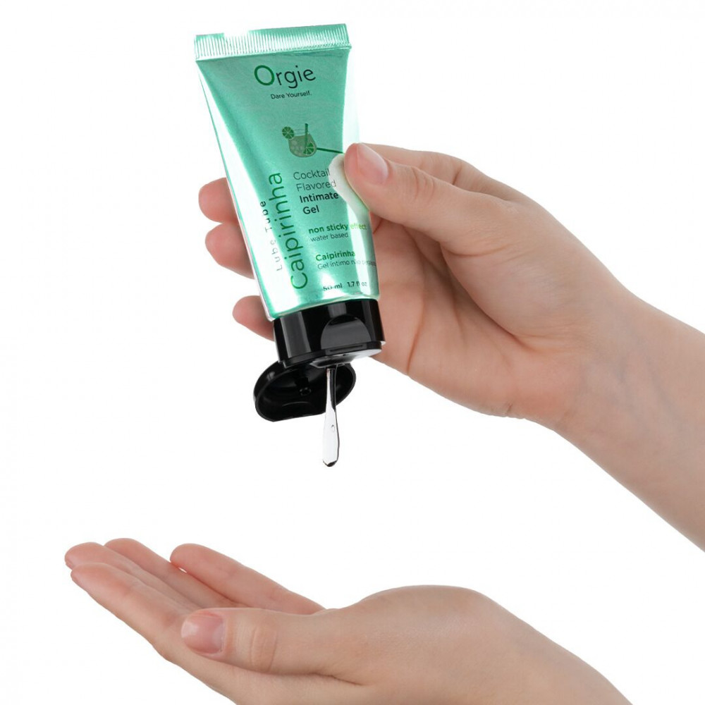Оральные смазки - Лубрикант на водной основе Orgie - Lube Tube Cocktail Caipirinha (50 мл) 1